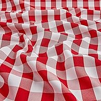 Vista 3 de Picnic Gingham Hilados Teñido Rojo/Blanco, Tela por yarda
