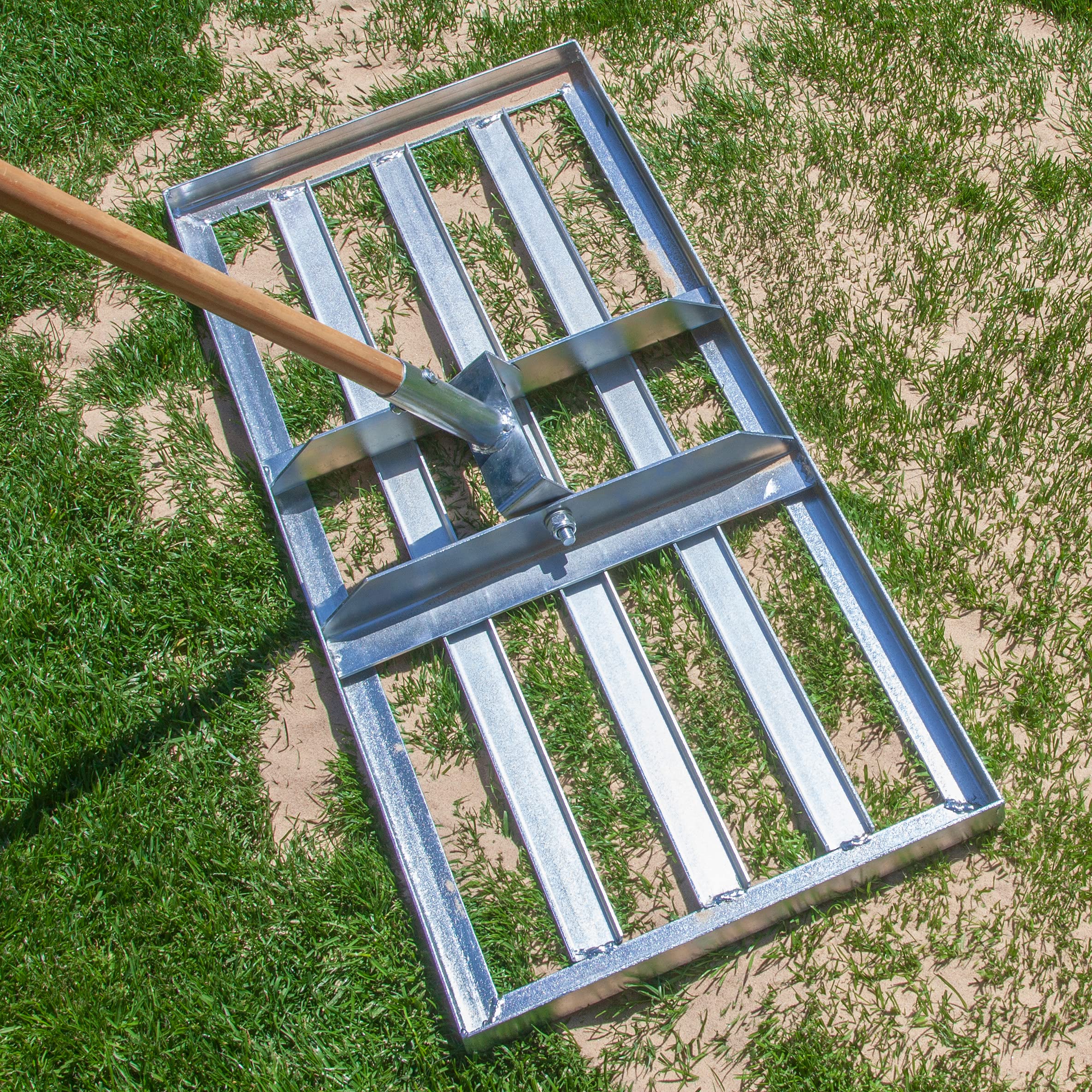 Spatola professionale per prato, 75 x 35 cm, per la sabbia e la rimozione di livellamento, livellatore di superficie (senza gambo)