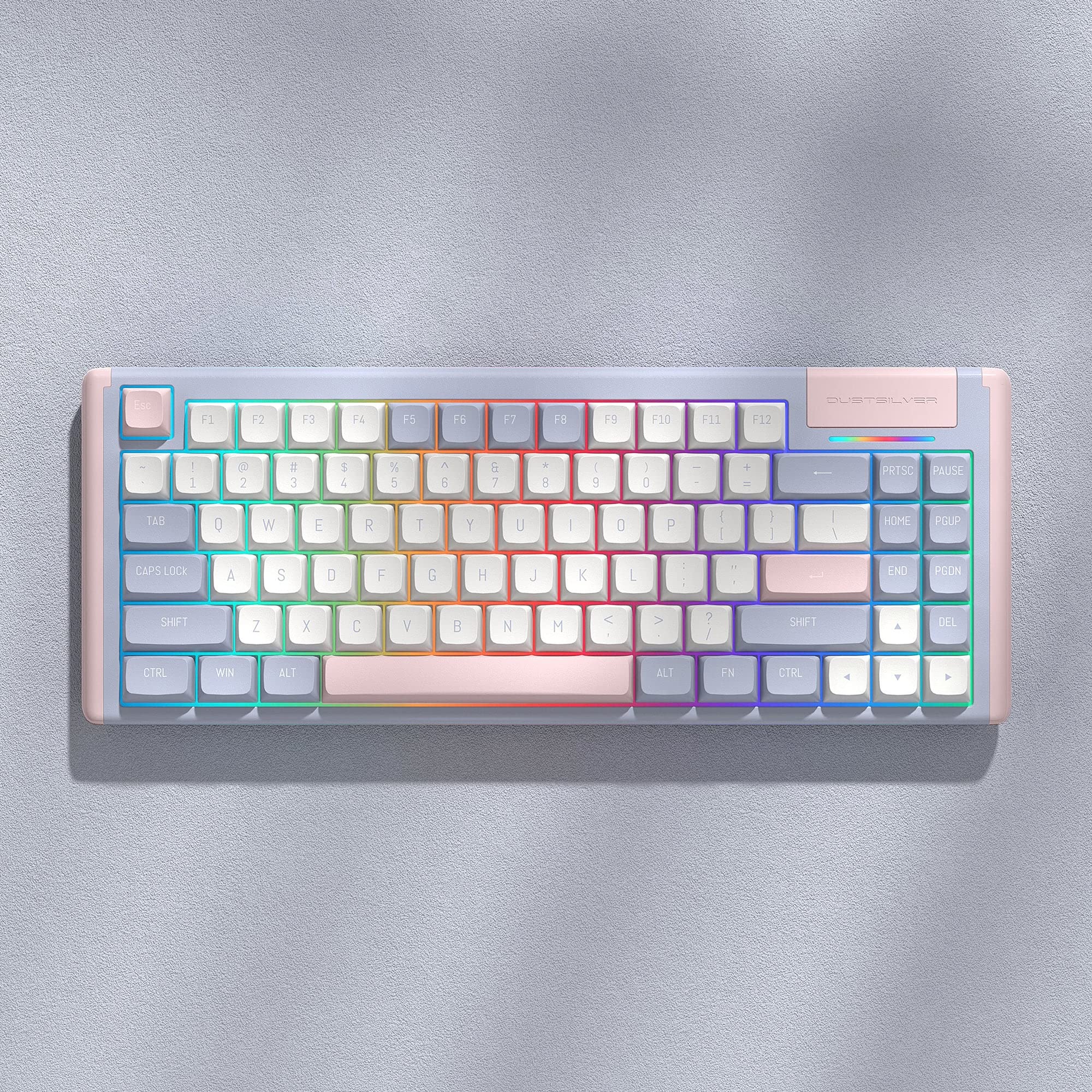 Amazon | DUSTSILVER K84 ホットスワップ可能 有線 75% カワイイ