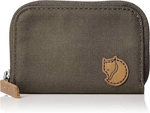 Fjallraven - Tarjetero con cremallera, Oliva oscuro, talla única , Funda tipo cartera para tarjetas