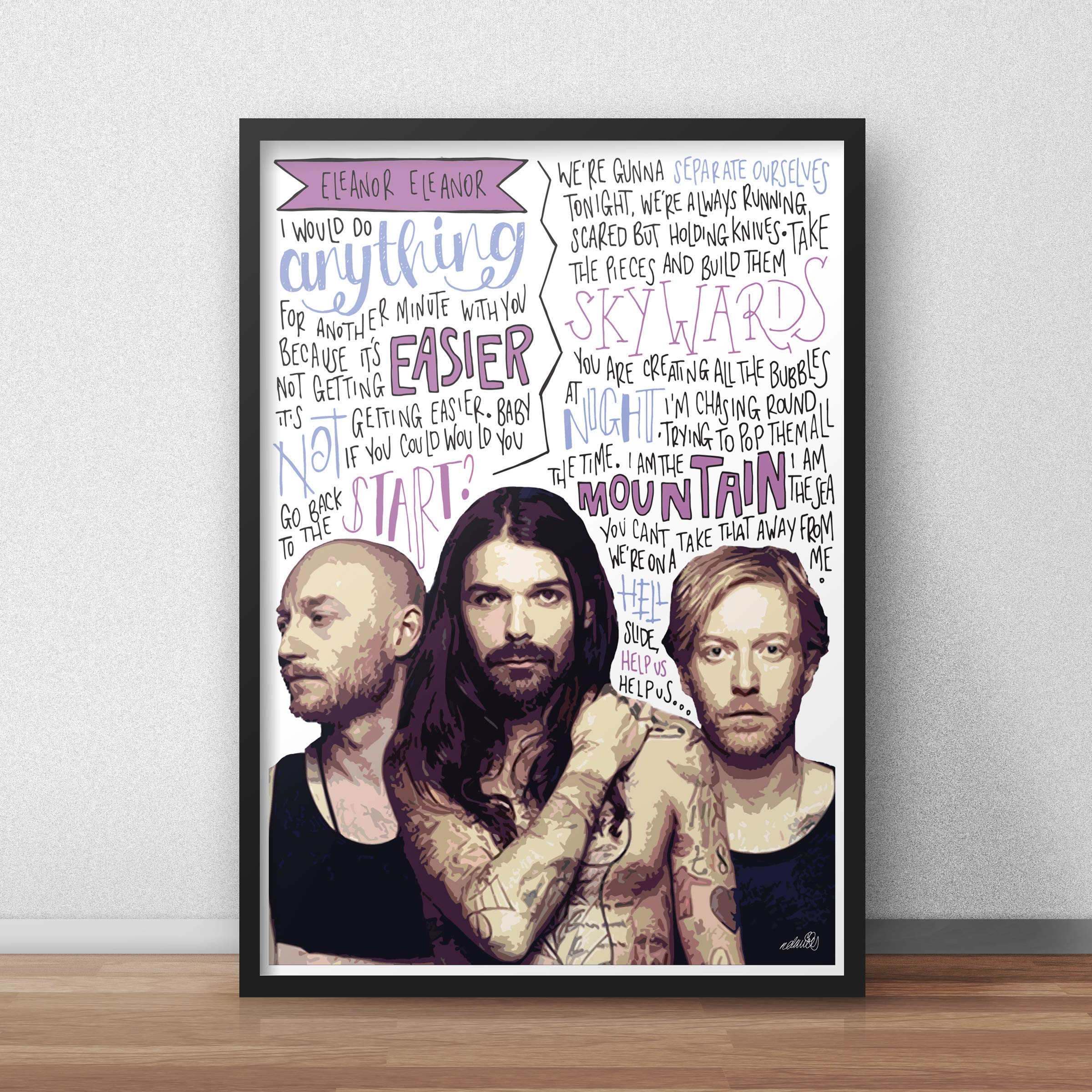 HandmadeBiffy Clyro INSPIRED Poster/Print