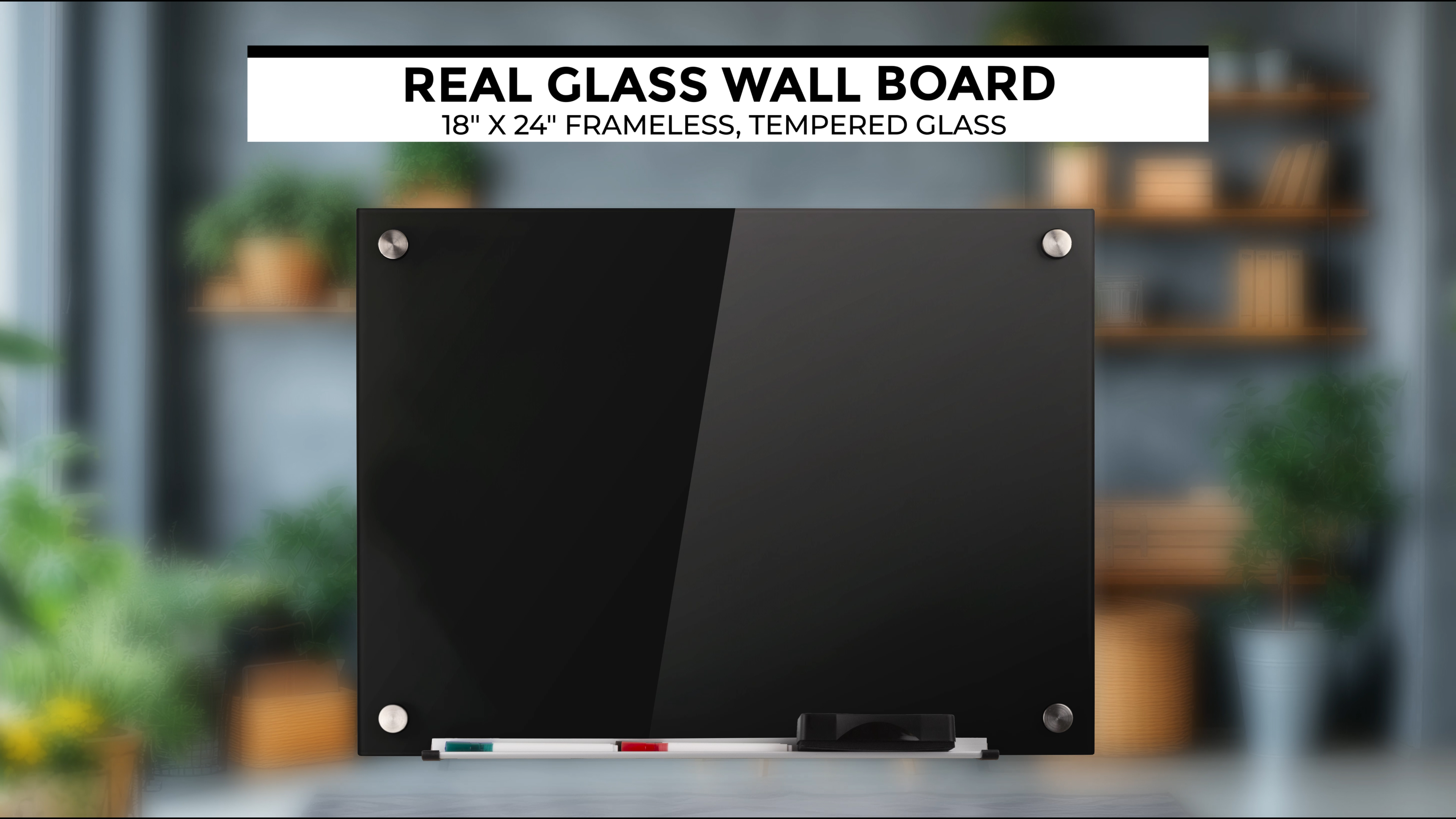 Amazon.com : Real Glass Dry Erase Board, 18