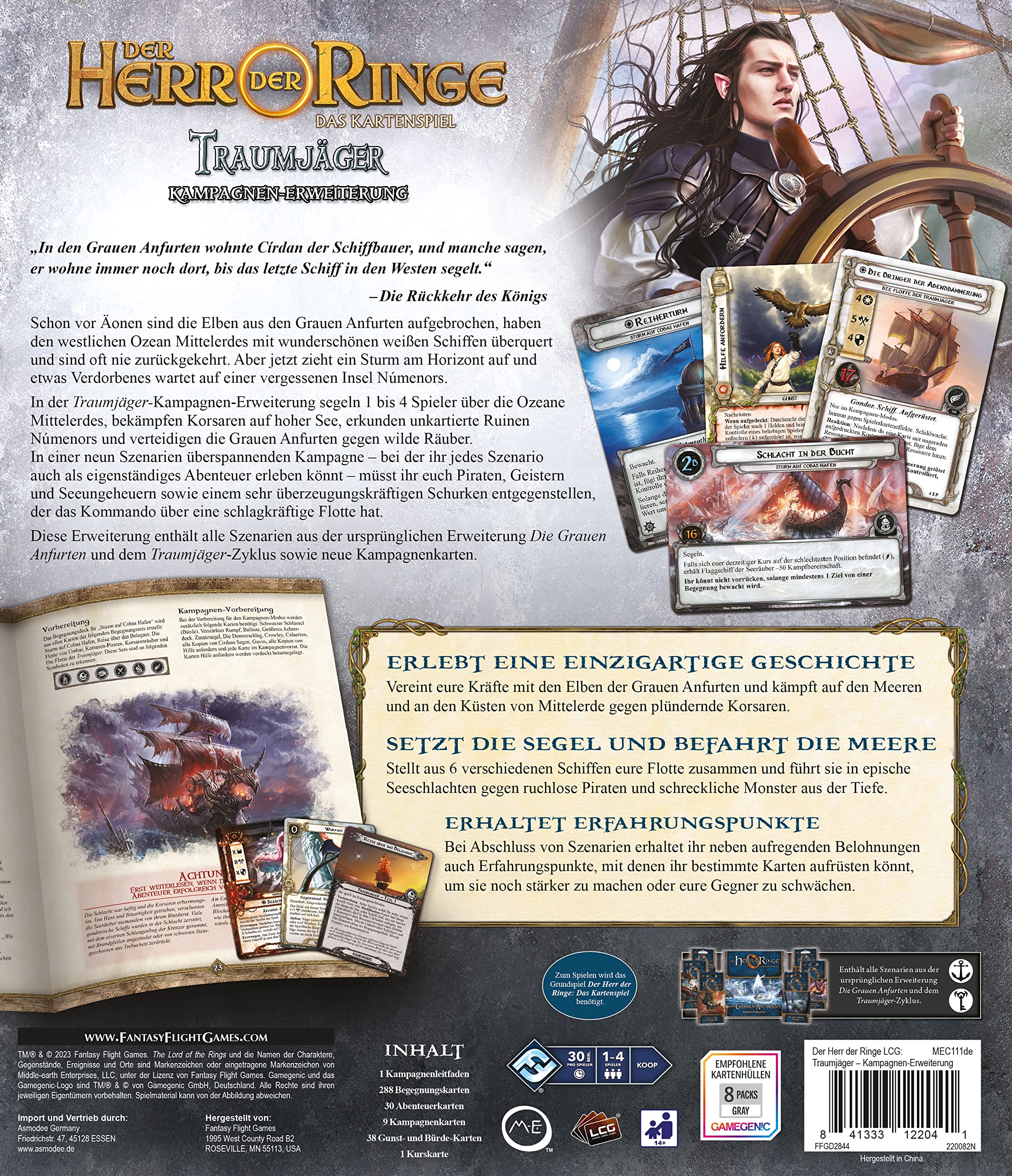 Fantasy Flight Games FFGD2645: Lord of the Rings LCG - Escape der Sturm Rufer Adventure Pack of Dream Hunter 1