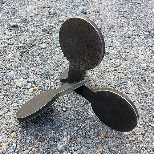 Magnum Target AR500 - Objetivo de tiro de acero reactivo de 3/8 pulgadas, no soldado con autógena, gato de salto para caminar de 4 pulgadas, 1 unidad