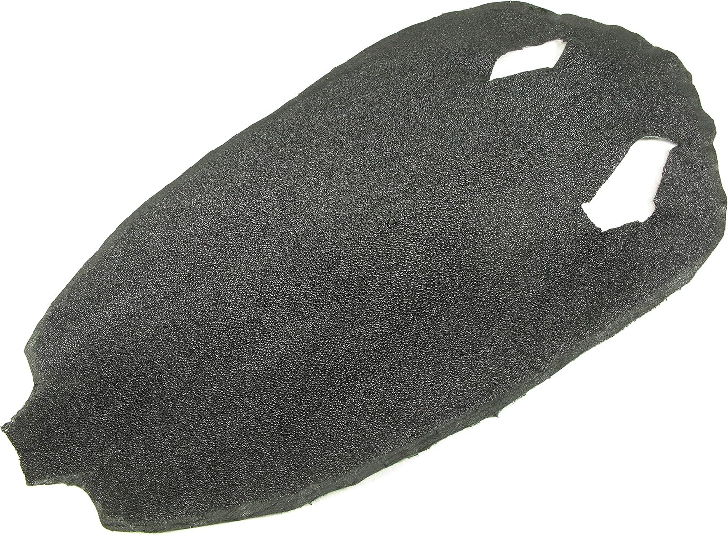 PELGIO Genuine Stingray Skin Leather Soft Hide Pelt All Black (9" x 16")