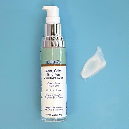 Miniatura 4 de TriDerma Suero claro, calmado e iluminado para la piel con 2% de ácido salicílico y niacinamida que revela una piel más suave, brillante y uniforme,