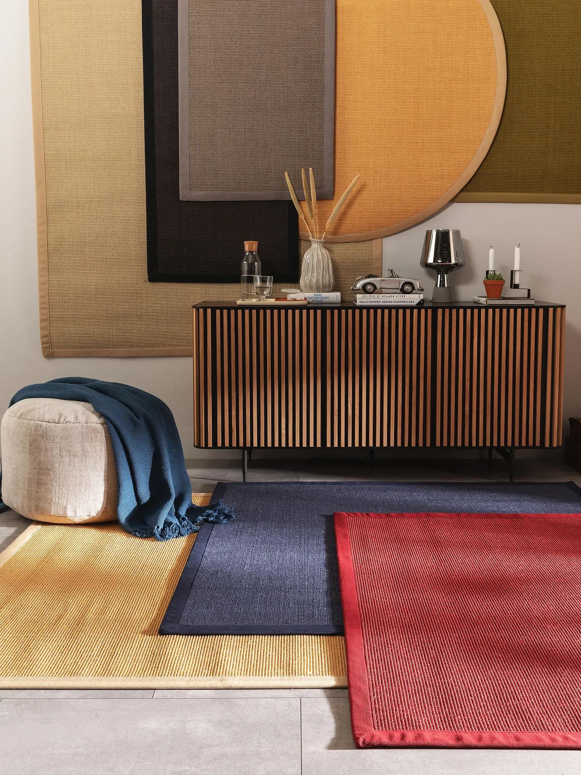 Benuta Nest Sisal Sana Tapis en Fibre Naturelle - Beige - 120 x 180 cm - Tapis Robuste pour Salle à Manger et Salon - 100% Fibre Naturelle en sisal - Design Intemporel