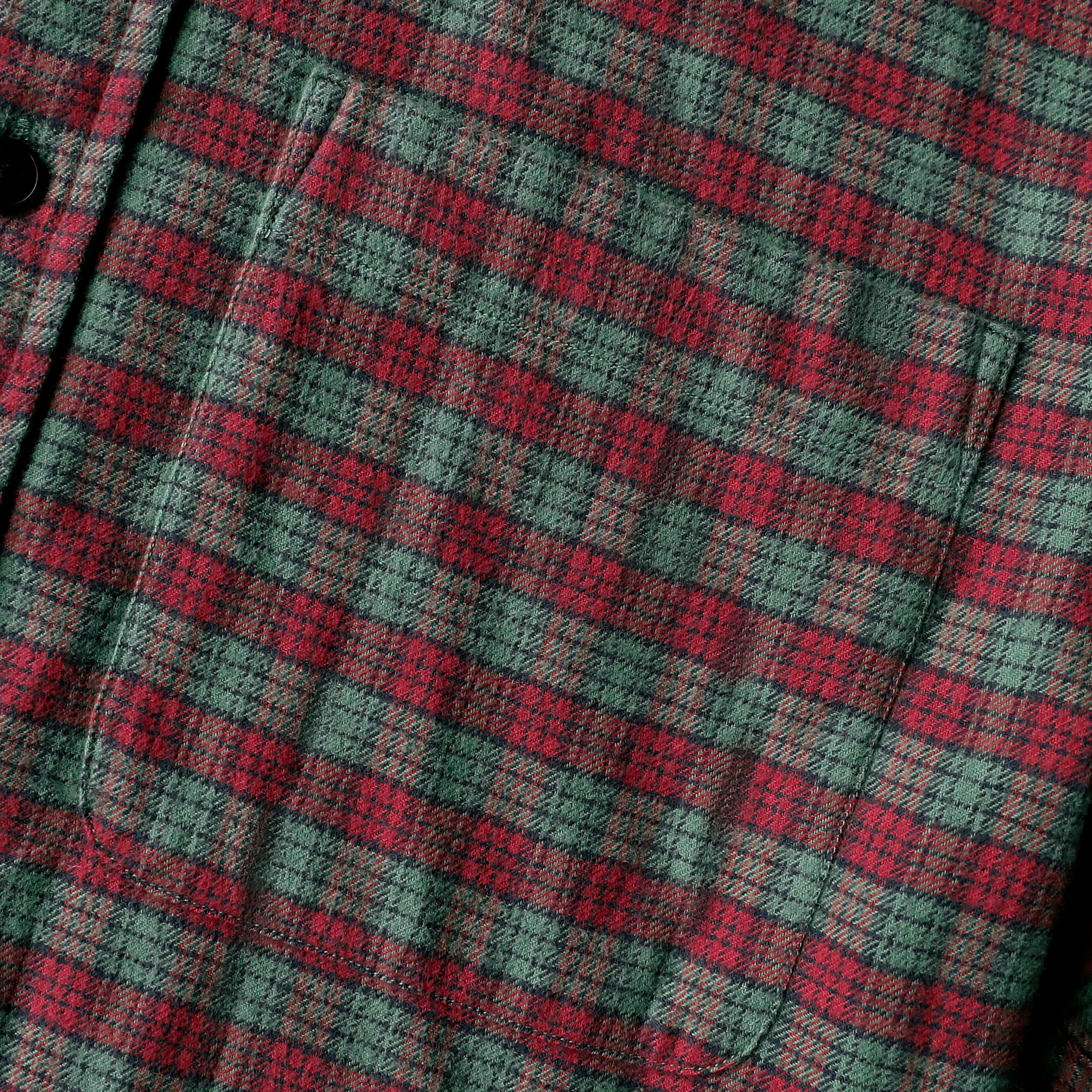 Dubinik® Camicia Flanella Uomo Camicia Quadri Uomo Cotone Casual Button Down Invernale Camicia in Flanella Leggera con Tasche