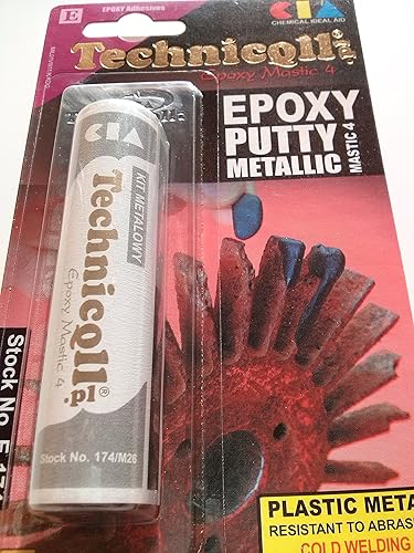 Miniatura 3 de Technicqll Masilla epoxi para metales (acero, aluminio, bronce, fundición de hierro, etc.) soldadura en frío 40G