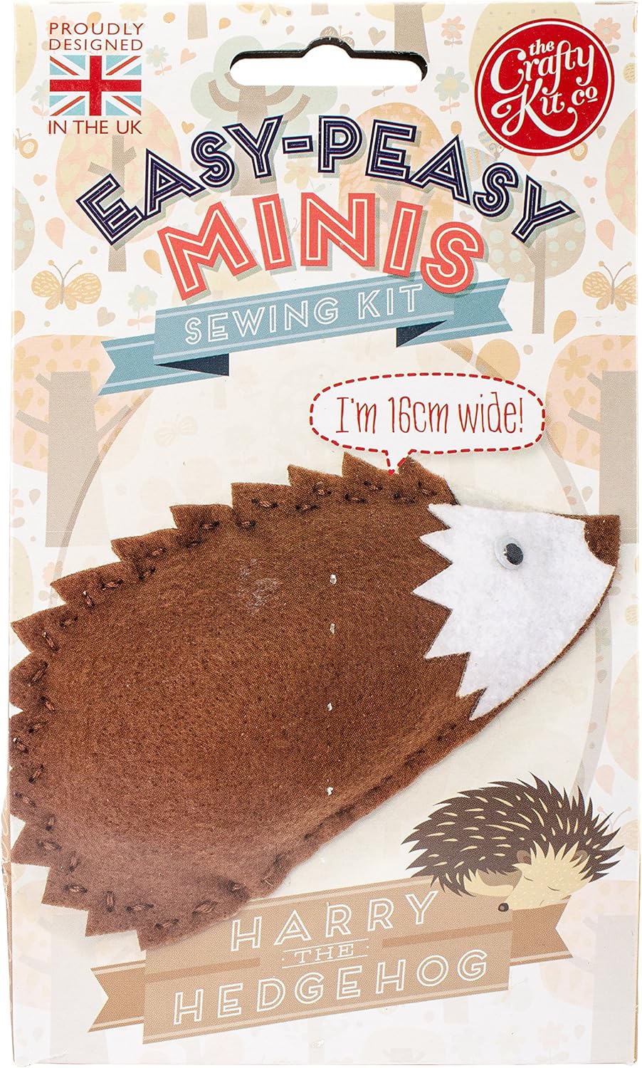 The Crafty Kit Company CKCMK089 Harry the Hedgehog Easy