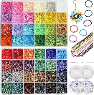Bala&Fillic 2mm 12/0 Seed Jewelry Making Supplies Kit, 48 Colors, About ...