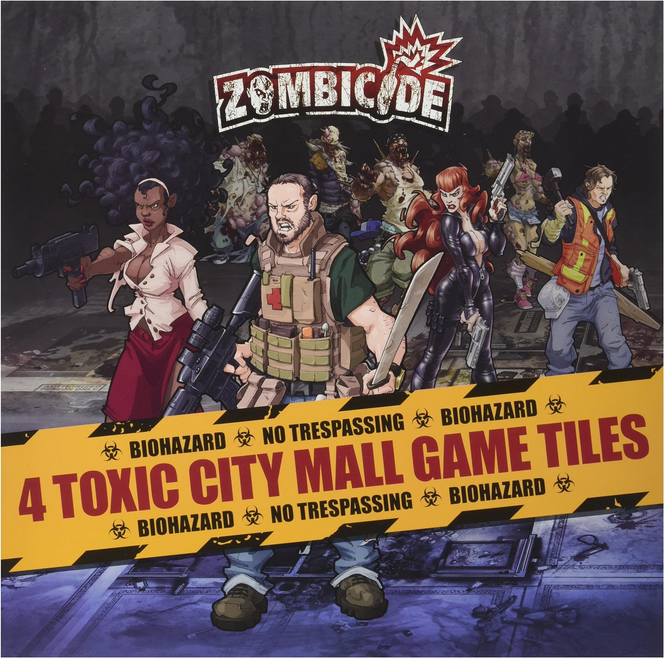 Zombicide Expansion: 4 Toxic City Mall Game Tiles