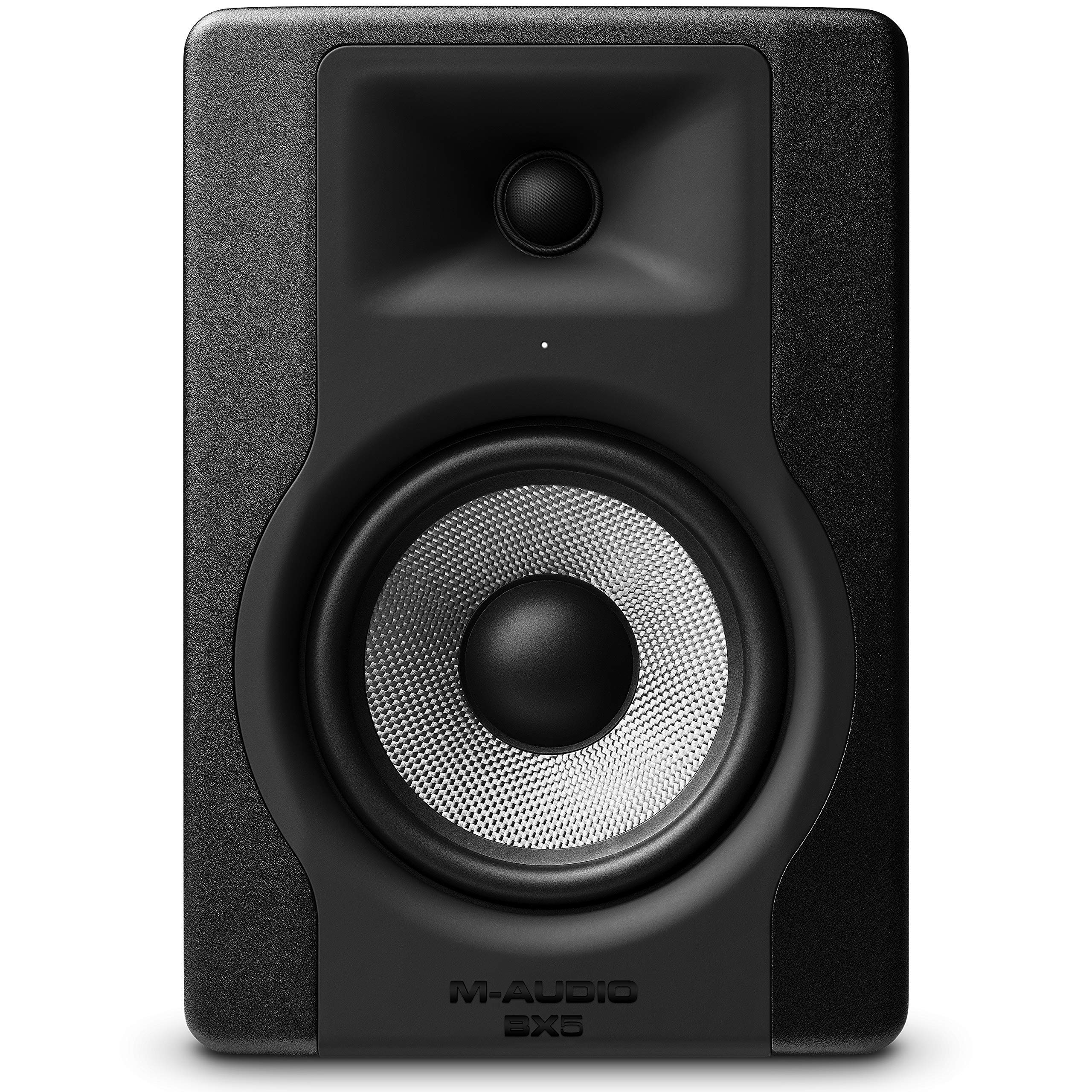 M-Audio BX5 D3 Pair - Kompakte 2-Wege 5-Zoll Studiomonitore/Lautschprecher, aktiv, für Musikproduktion oder Mixen, mit 2 Kabel TRS 6,35mm