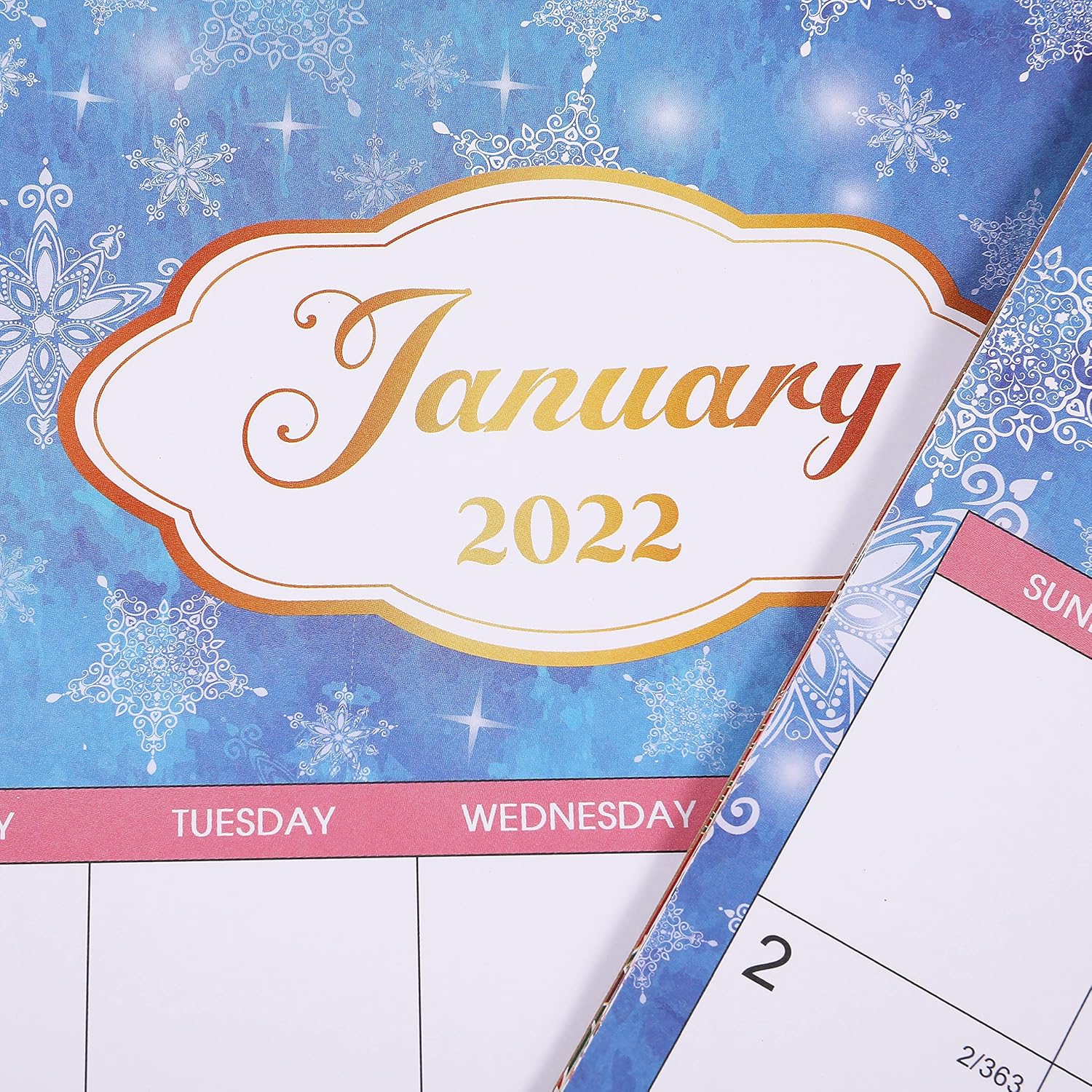 2022 Calendar - 12 Monthly Wall Calendar Planner from Jan 2022 - Dec 2022, 12" x 17", Twin-Wire Binding, Large Blocks with Julian Dates, Perfect for Planning and Organizing Your Home and Office : Office Products