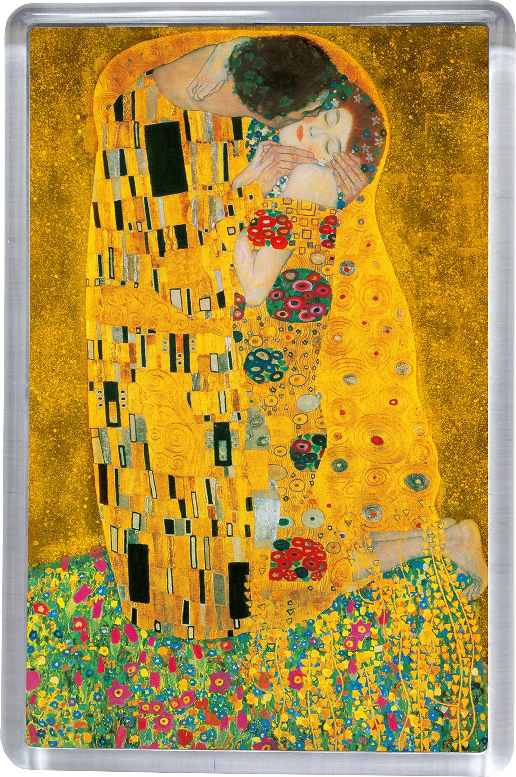 Super Universe Multicolor Gustav Klimt - The Kiss Fridge Magnet 5 X 7.5 Cm