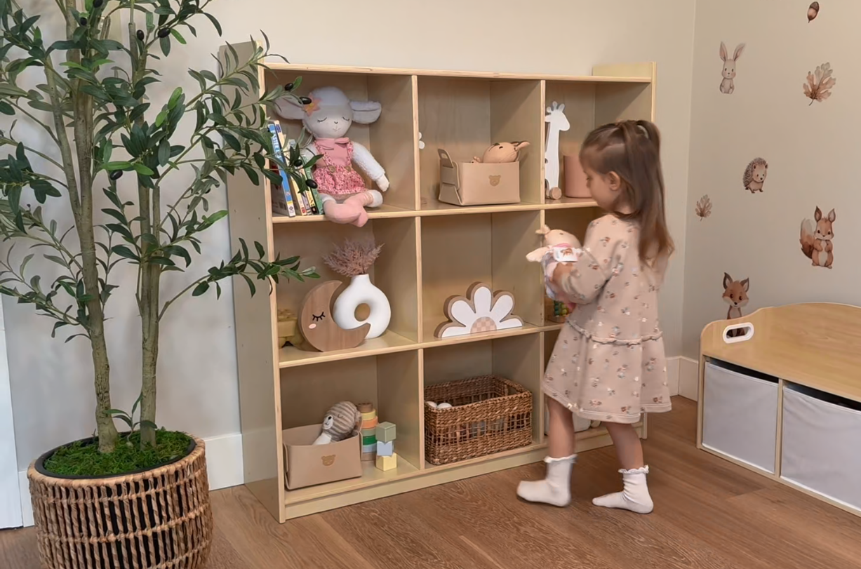 Amazon.com: OOOK 9-Cube Storage Organizer, Wooden Storage Cabinet