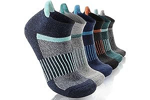 Breathable Merino Wool Hiking Socks for Men and Women (6 Pairs)