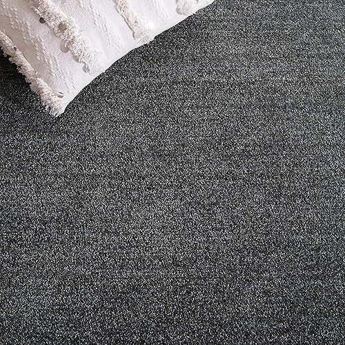 Miniatura 7 de SAFAVIEH Lasa Collection - Alfombra de área de 9 x 12 pies, color verde, diseño de flecos sólidos, no desprende pelusa y de fácil cuidado, ideal