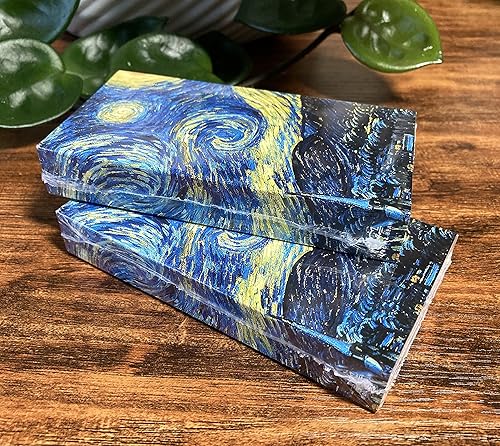 Miniatura 8 de Starry Night Van Gogh - Cajas de cerillas decorativas con fósforos de madera, ideal para encender velas, chimeneas, parrillas y más  Juego de 2
