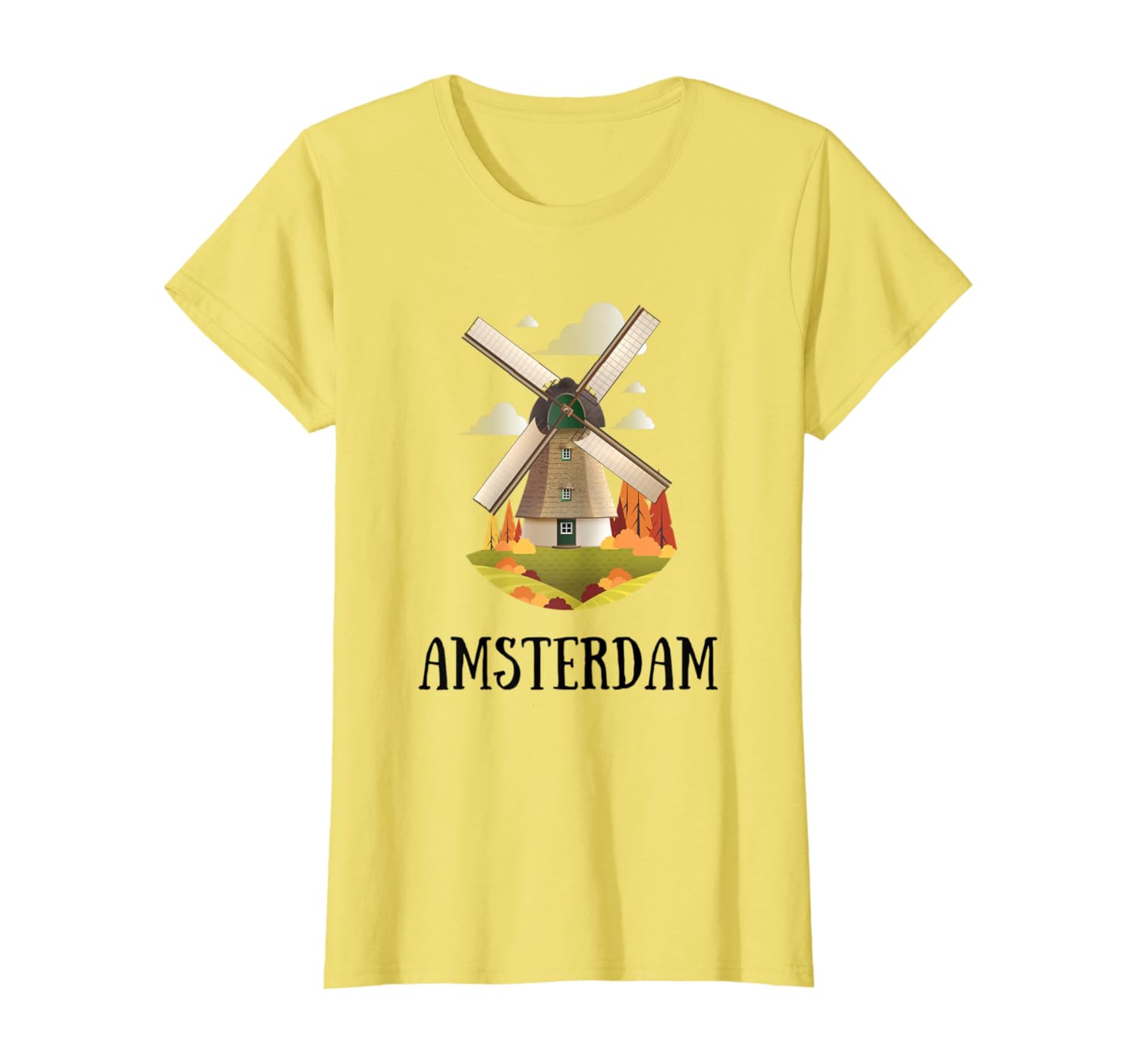 Amazon Com Windmill Shirt Nld Amsterdam Holiday T Shirt Clothing