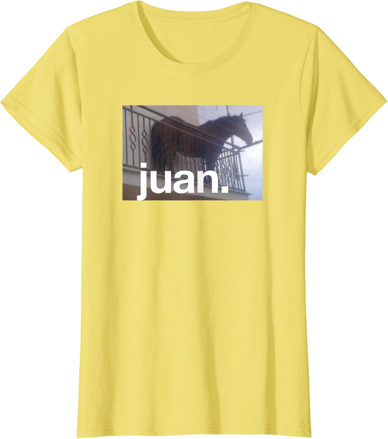 Juan Meme Horse On Balcony Meme Langarmshirt Tops Spezielle Anlasse Arbeitskleidung Dolcicafe Co Uk