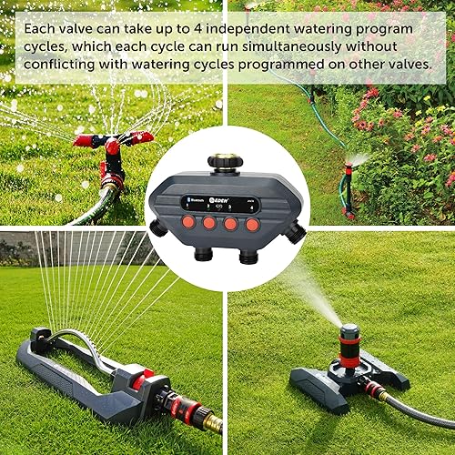 Vista 10 de Eden 25441 Temporizador de agua Bluetooth de 1 zona para riego inteligente - Control remoto a través de la aplicación, programación personalizable