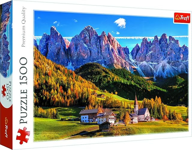 Trefl, Puzzle, Valle de Funes, Dolomitas, Italia, de 1500 Piezas, Bolzano, Bolzano-Alto Adige