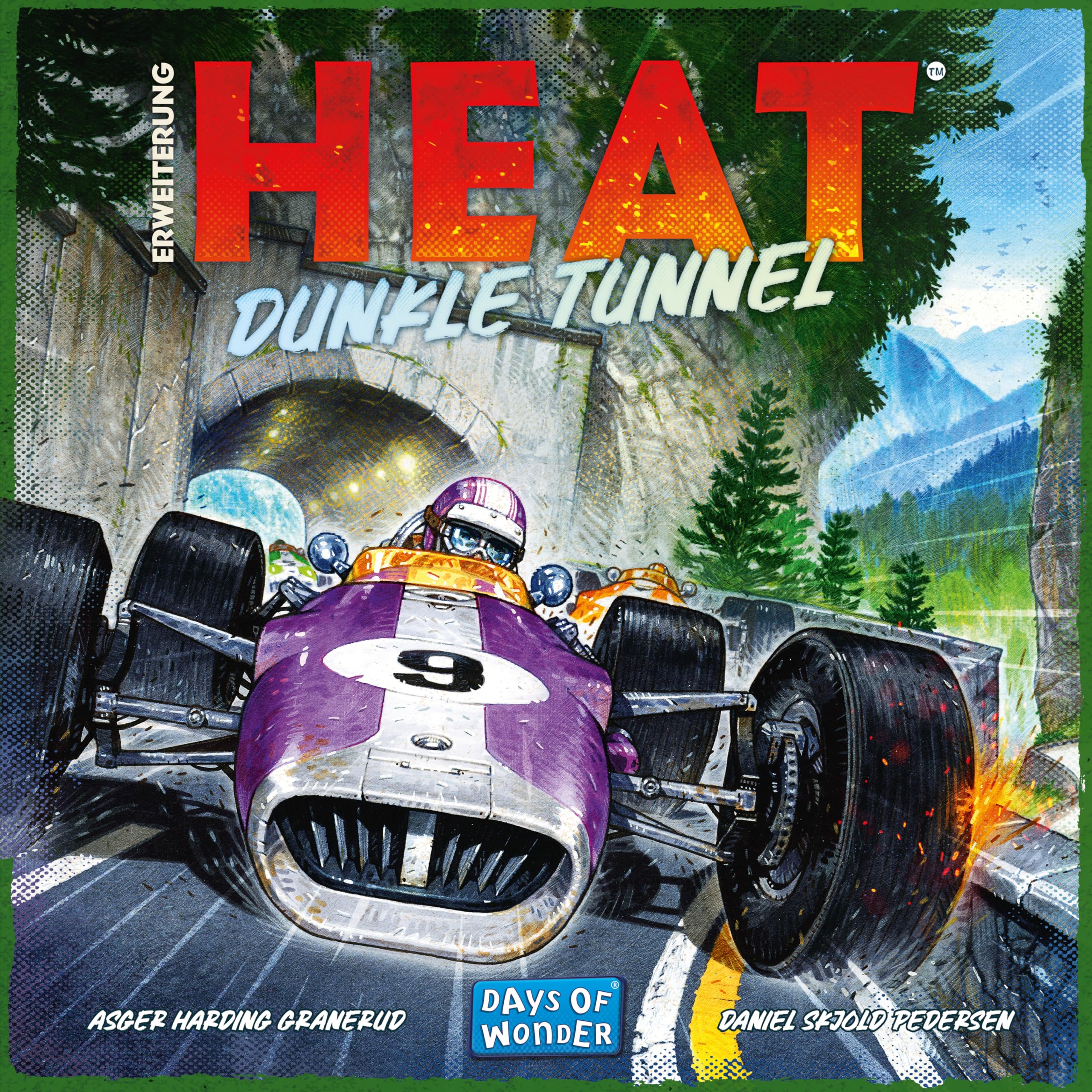 Days of Wonder, Heat – Túnel Oscuro, expansión, Juego de conocedores, Juego de Carreras, 1-7 Jugadores, a Partir de 10 años, 60 Minutos, alemán
