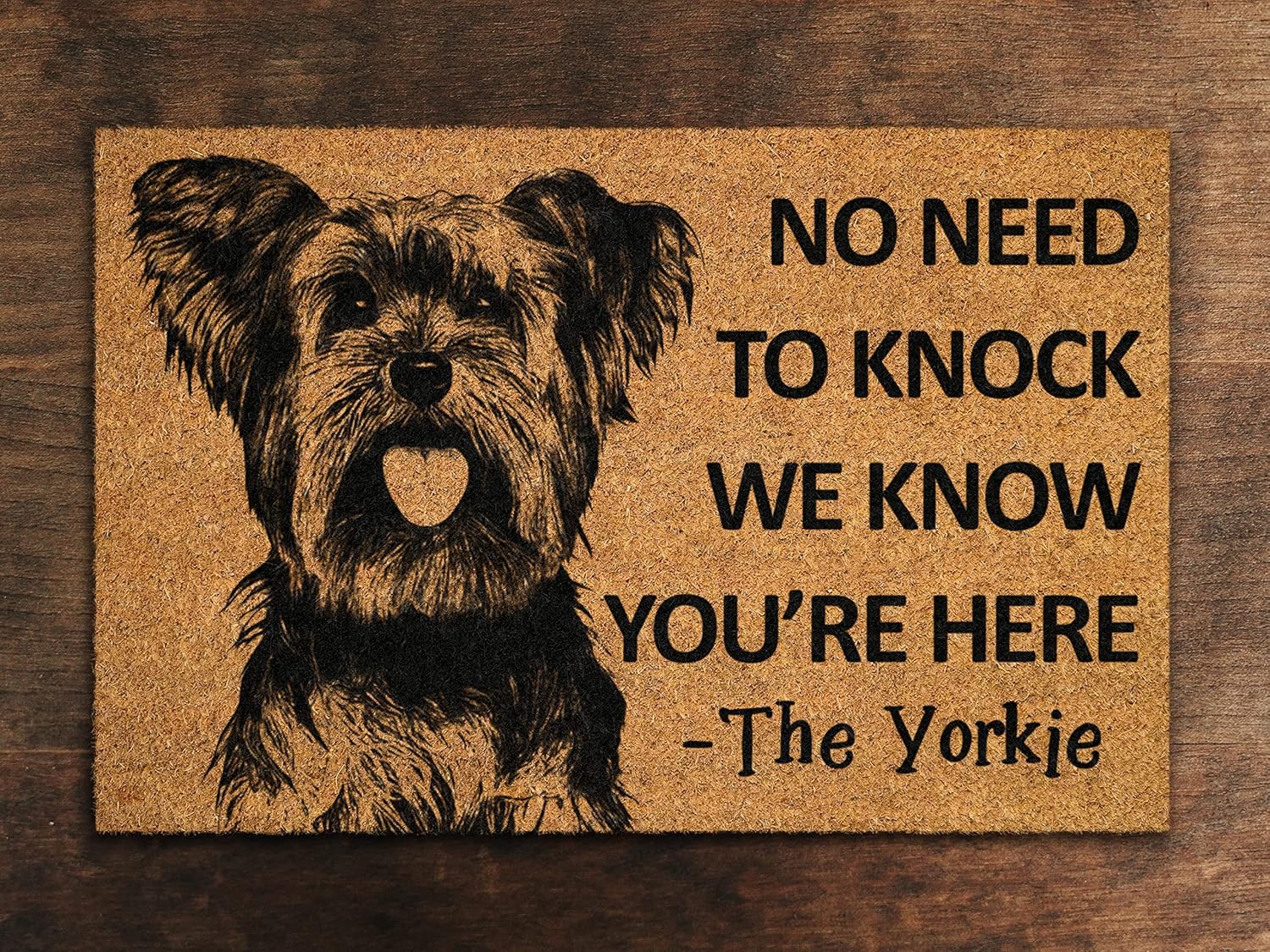Mat Kitchen Floor Yorkie Door Mat Yorkie We Know You are