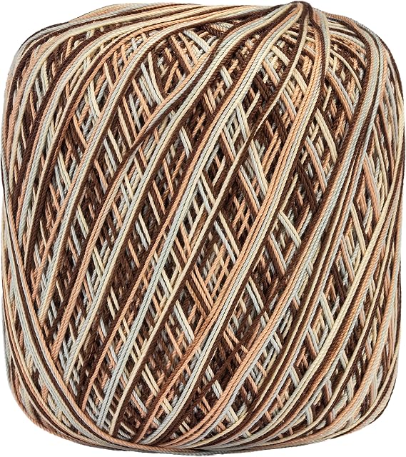 Aunt Lydia Classic Crochet Thread, Shaded Brown