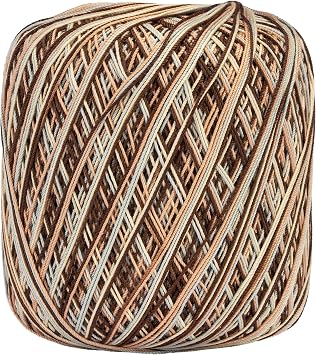 Aunt Lydia Classic Crochet Thread, Shaded Brown
