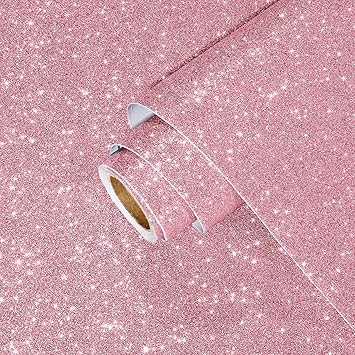 VaryPaper Papier Peint à Paillettes Rouges Pour Murs, 40 X