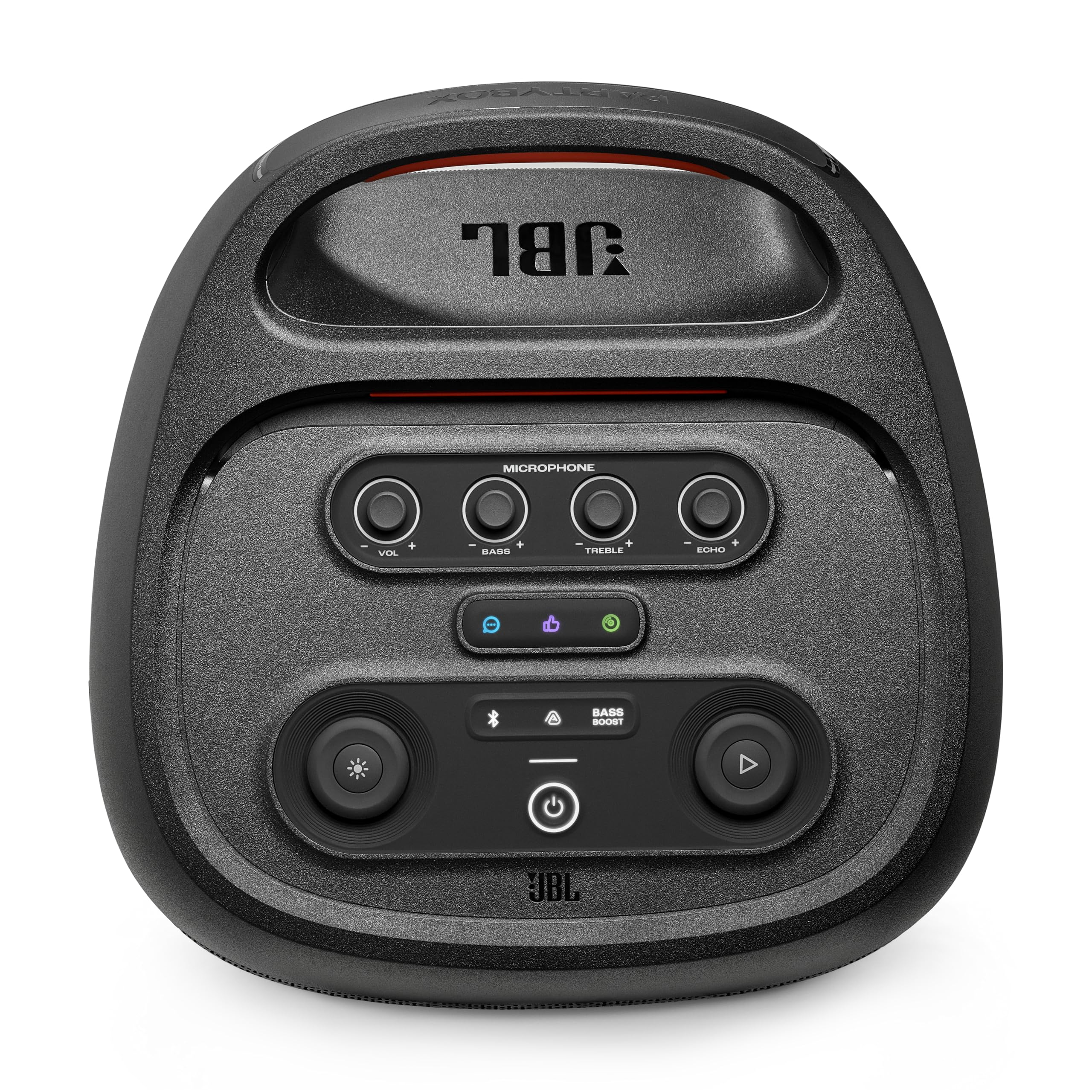 JBL PartyBox 720 - Loudest Battery-Powered Party Speaker with Superior Pro Sound and a Futuristic lightshow, Up to 15 Hours Playtime & IPX4 Splash Proof (Black)
