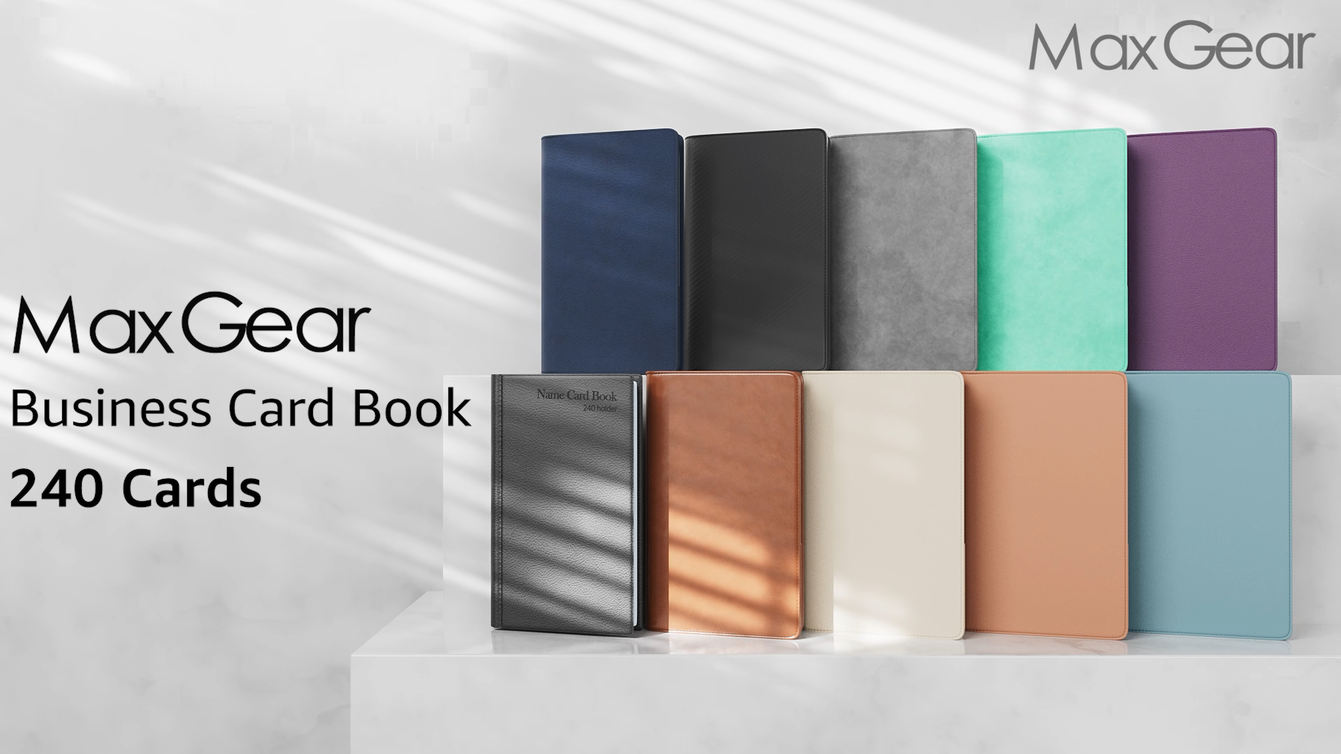 Amazon.com : MaxGear Business Card Organizer Book, Holds 240 Cards