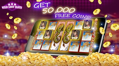 Loot Casino mobile app screenshot showing game selection and login screen