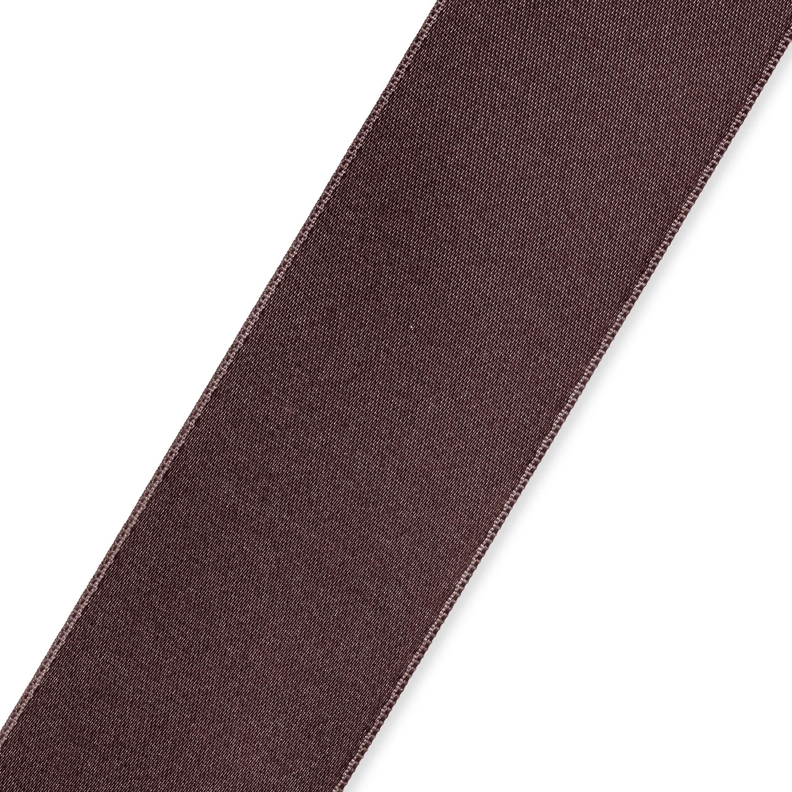 Prym Satin Ribbon 38 mm Dark Brown, 100% Polyester - Image 2