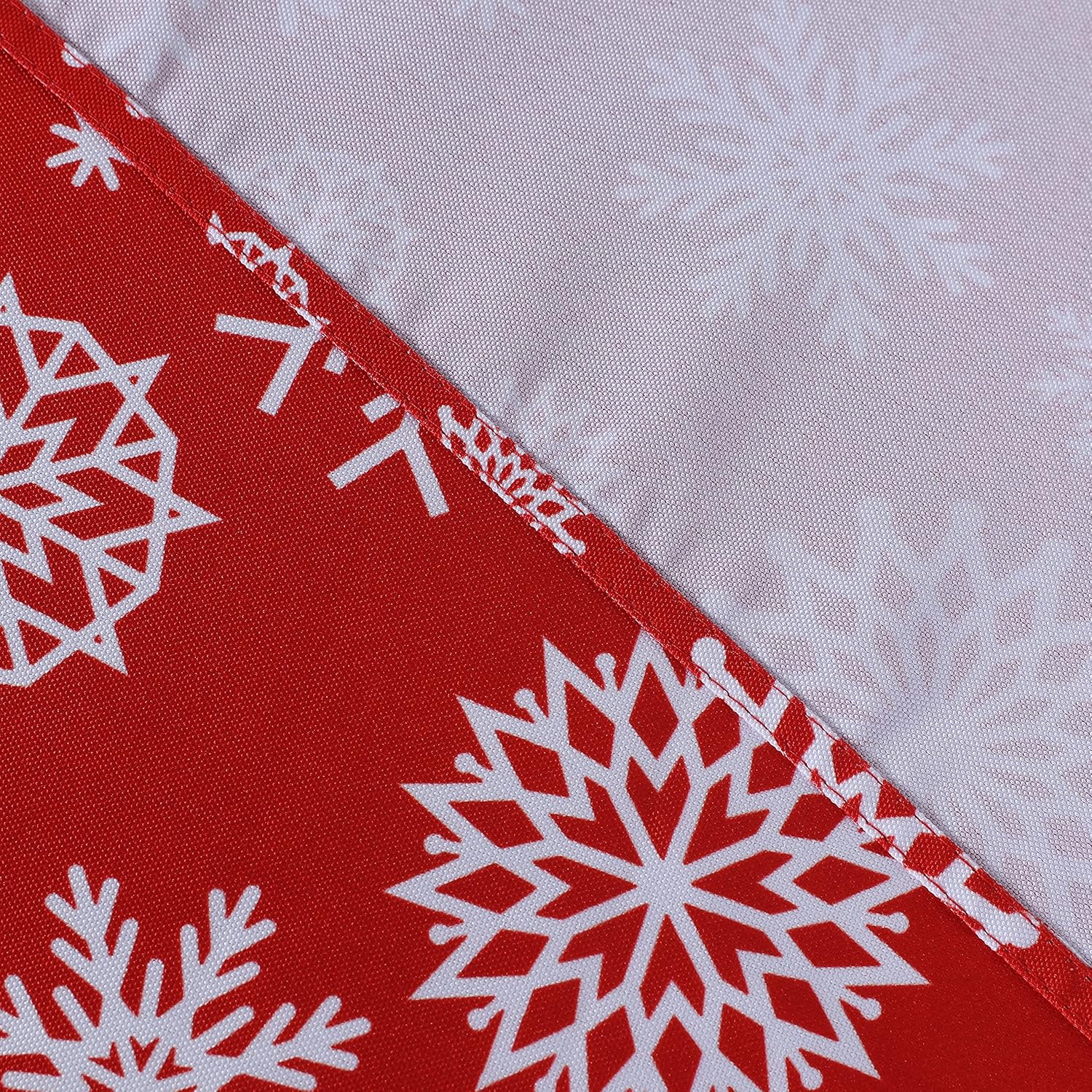 Fitable Christmas Table Runner Snowflake Table Runner Christmas Decorations, Snowflake Table Line Red and White Table Runner 14x108 inch