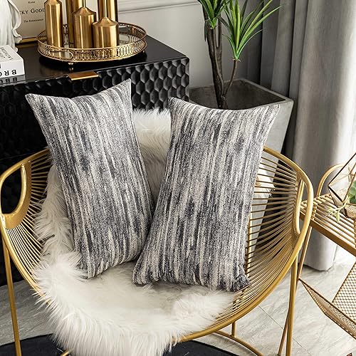 Miniatura 10 de Home Brilliant - Fundas de almohada abstractas con textura