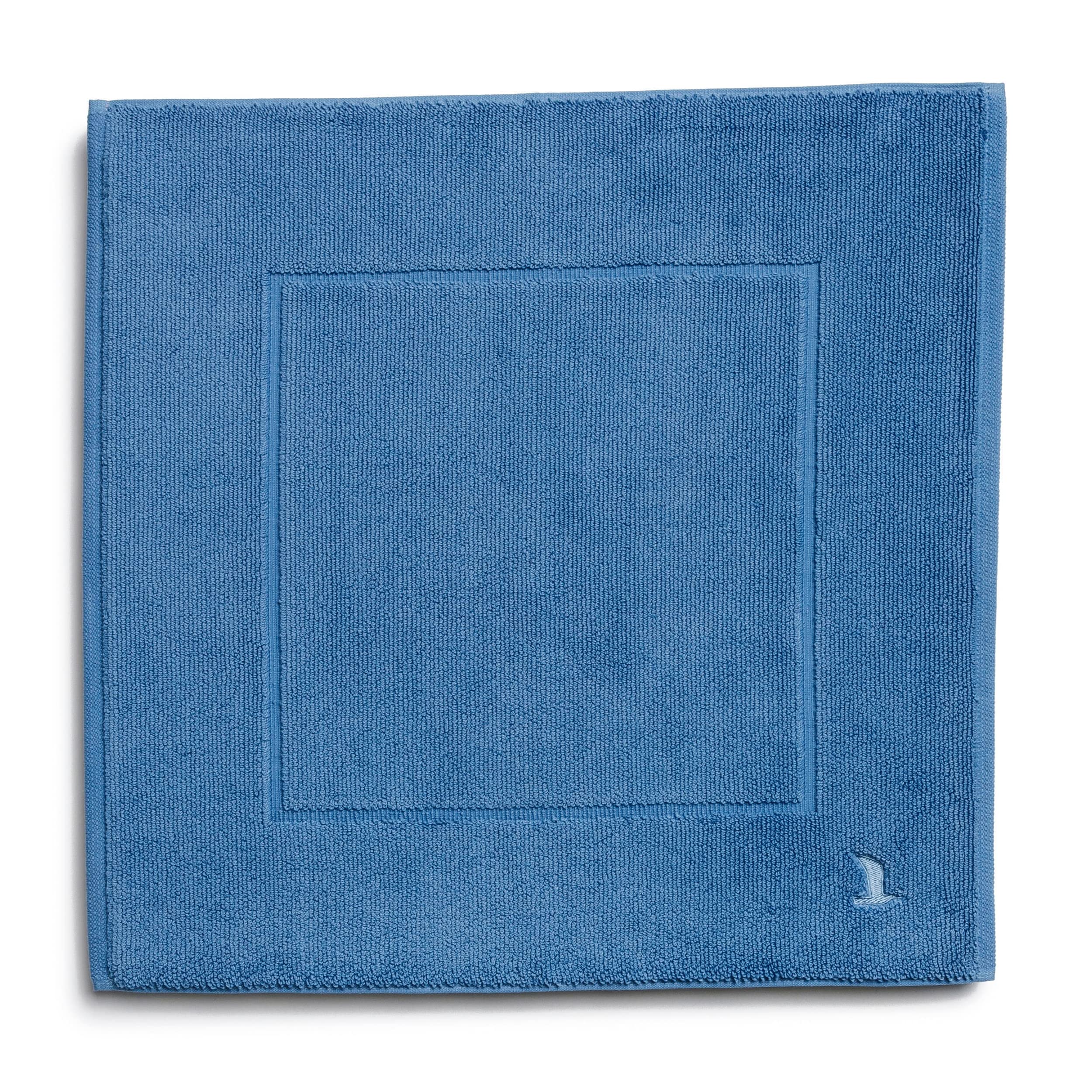 möve Superwuschel Badteppich 60 x 60 cm aus 100% Baumwolle, cornflower