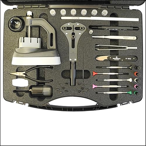 Miniatura 2 de Bergeon 7815 Master Service Tool Case Watchmaker Juego de herramientas Kit de reparación