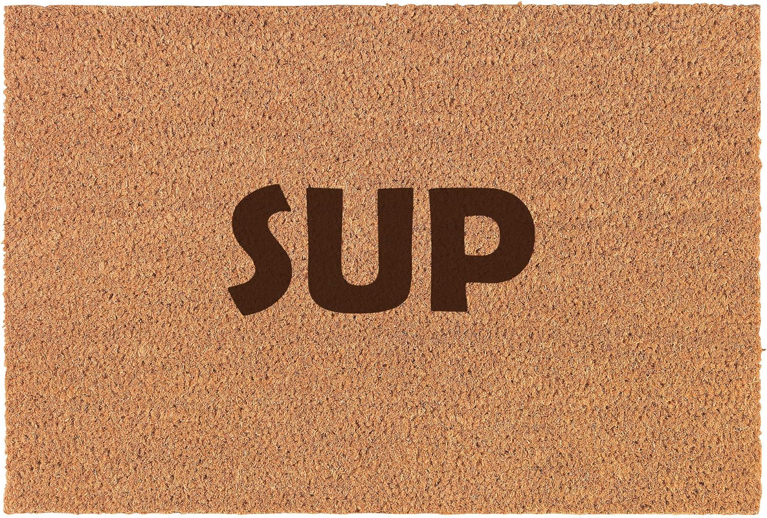Daylor Sup Doormat Brown Natural Coir Rectangular Front Entry Non Slip Door Mat (18 in. x 30 in.)