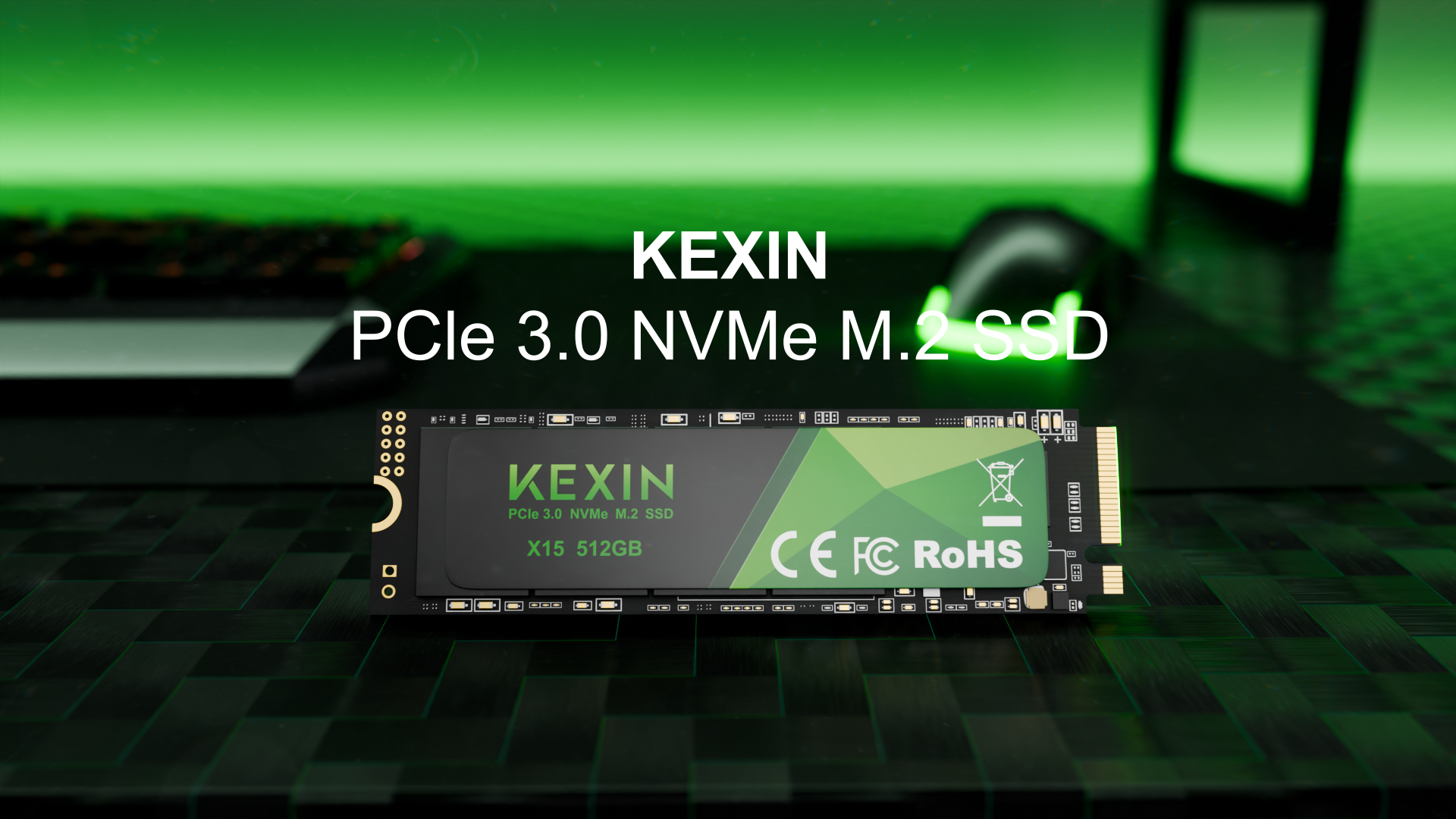 KEXIN SSD M.2 NVMe Internal SSD 256GB M.2 2280, PCIe Gen 3.0, up