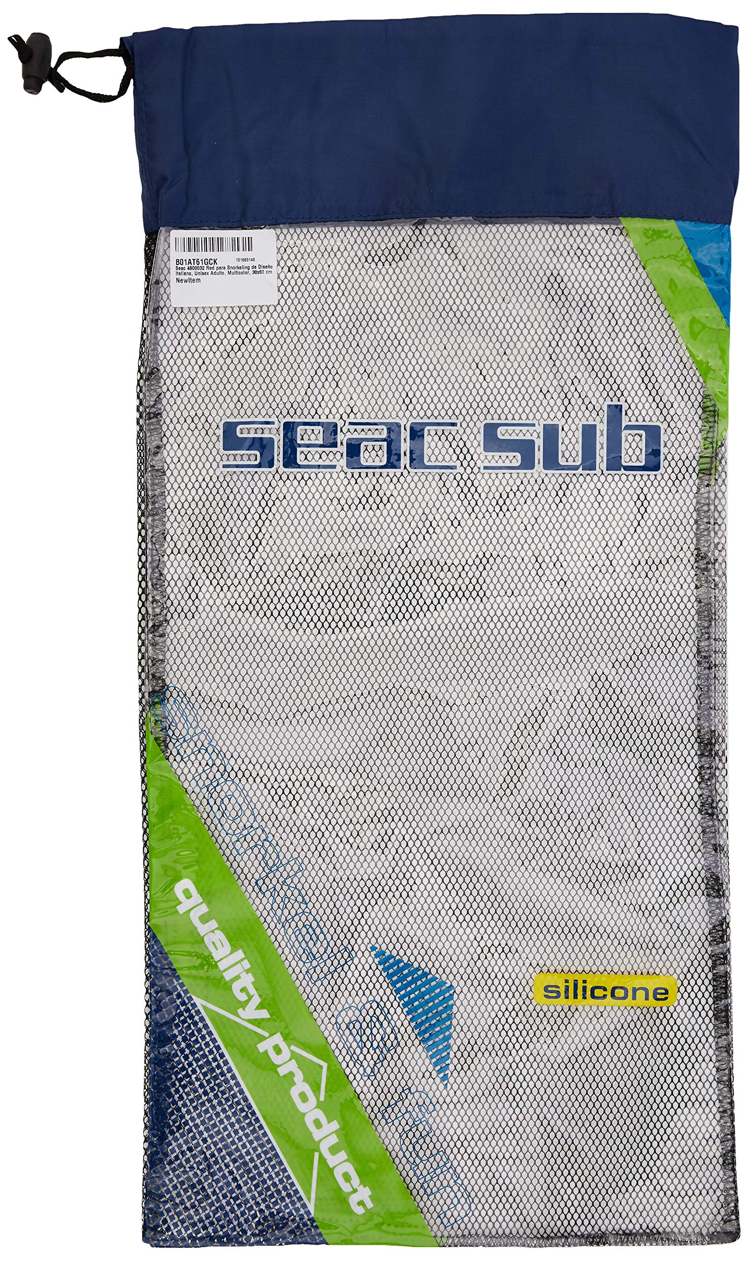 Seac Snorkeling Bag, Torba do zestaw do nurkowania, 30x60 cm, optymalna do noszenia maski, rurki i płetw