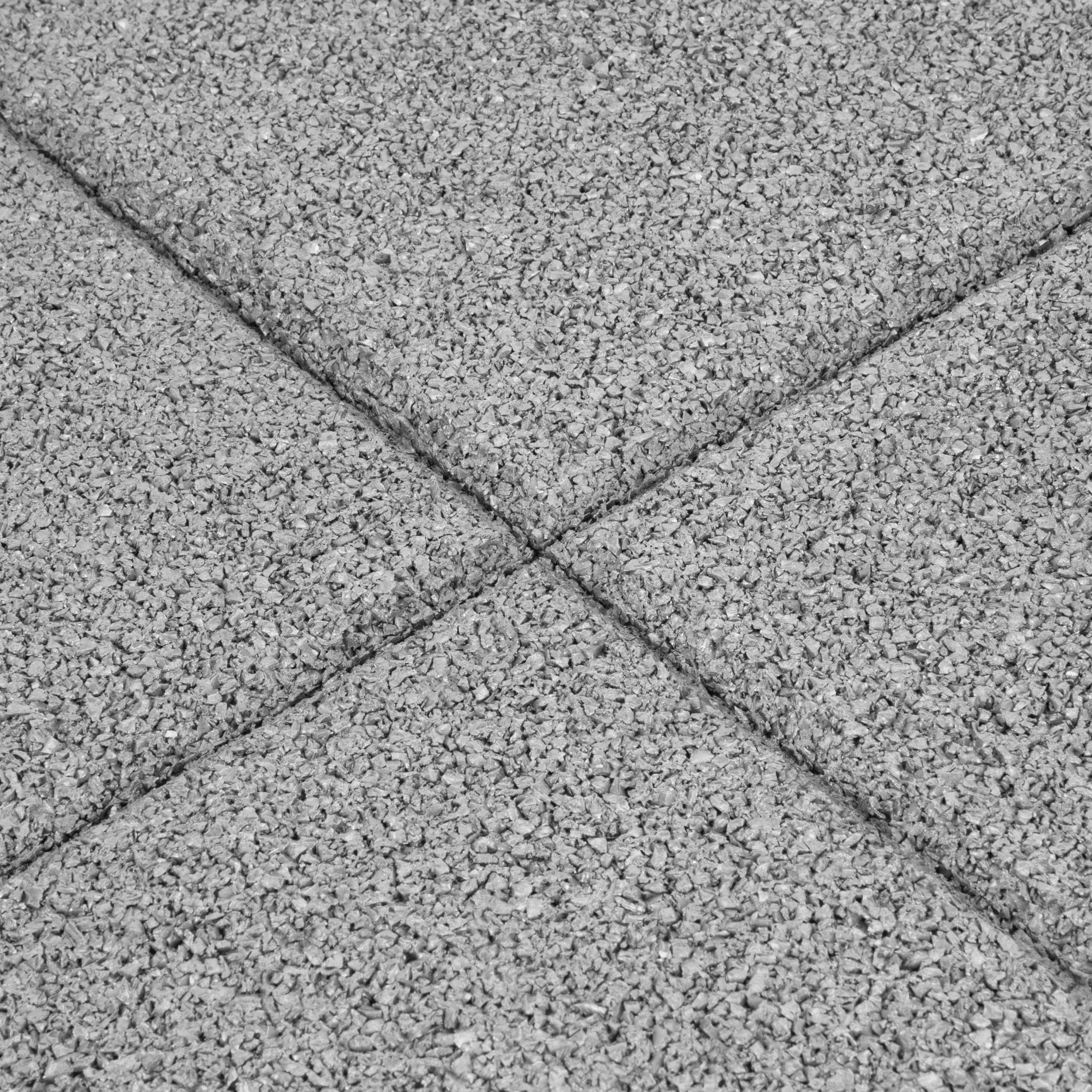 Fallschutzplatte 100x100x4 cm Grau Gummiplatte Fallschutzmatte Spielplatzmatte