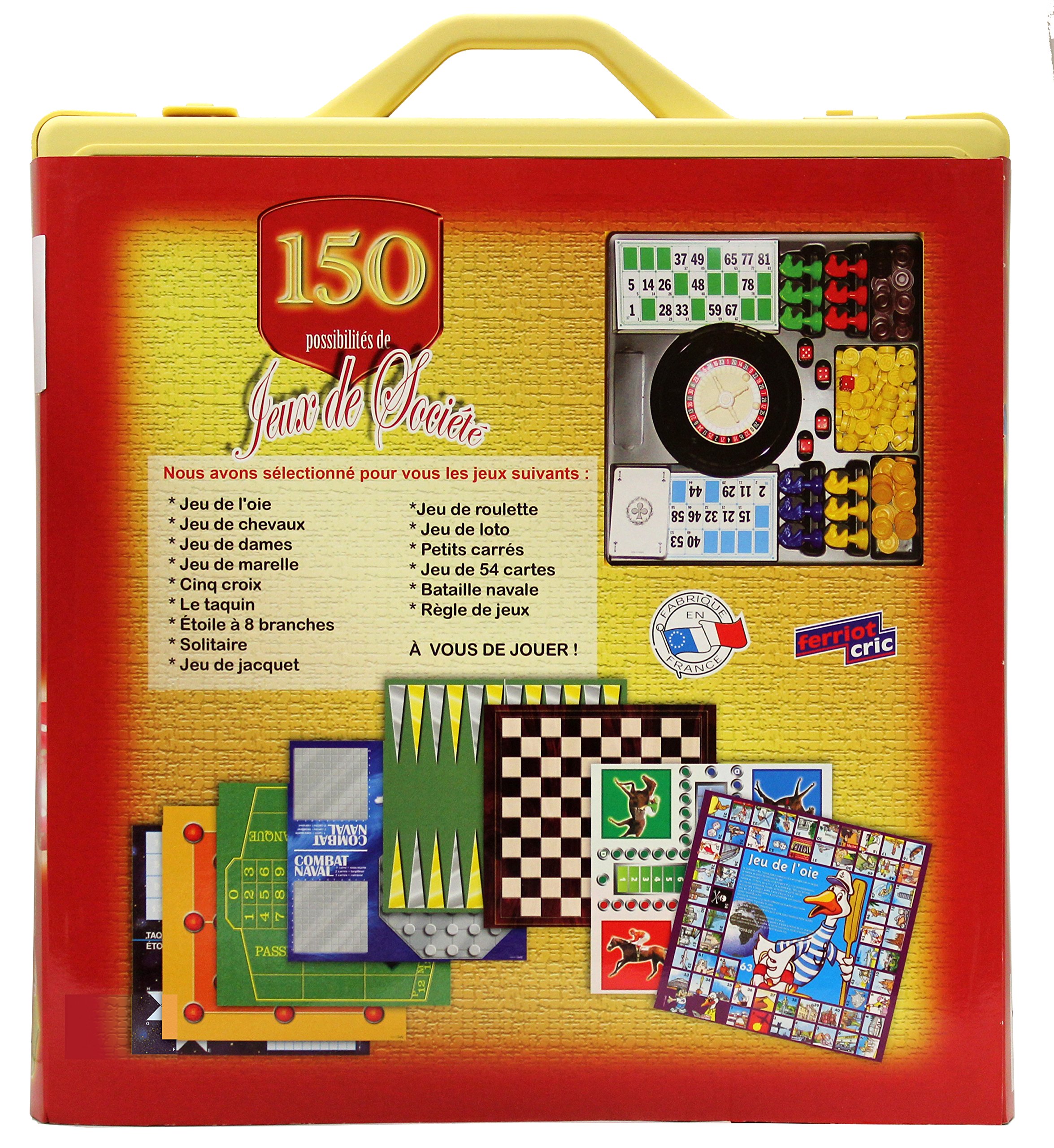 Ferriot Cric - 1523 - Mallette - 150 Jeux - Rouge