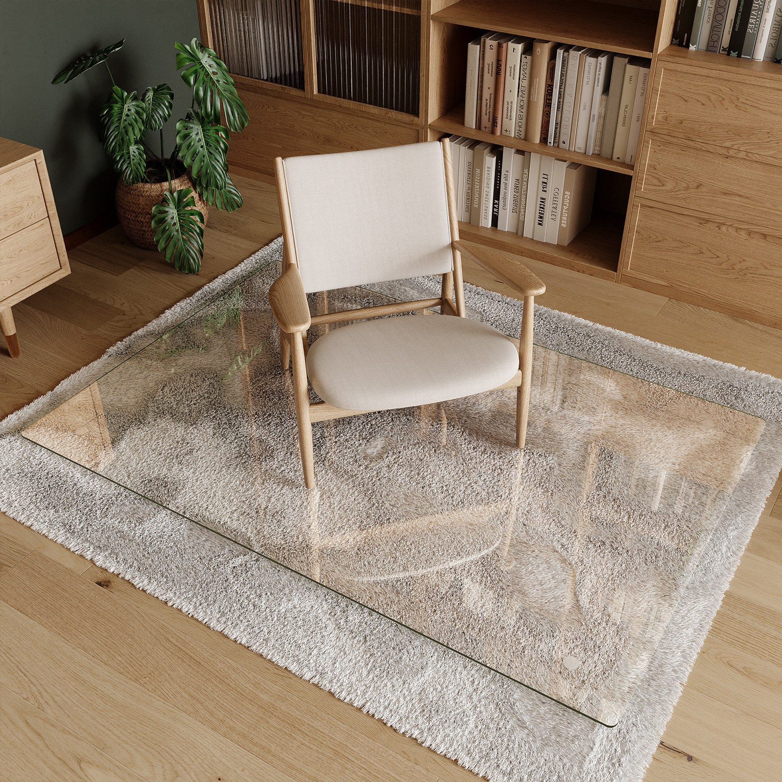 Amazon.com: Koonmi Tempered Glass Chair Mat 30