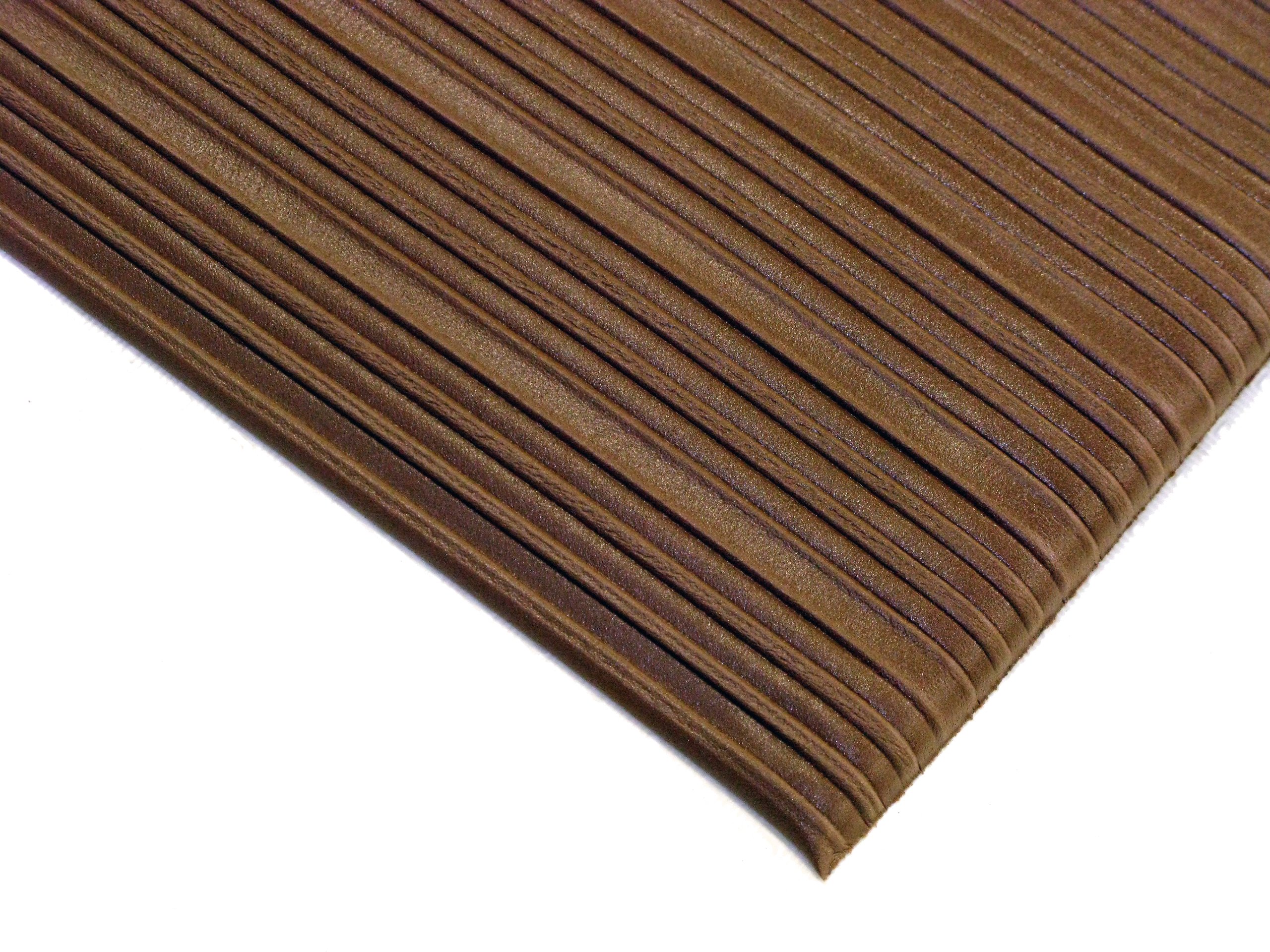 Herco 2' x 3' Vinyl Sponge Anti-Fatigue Mat - Brown