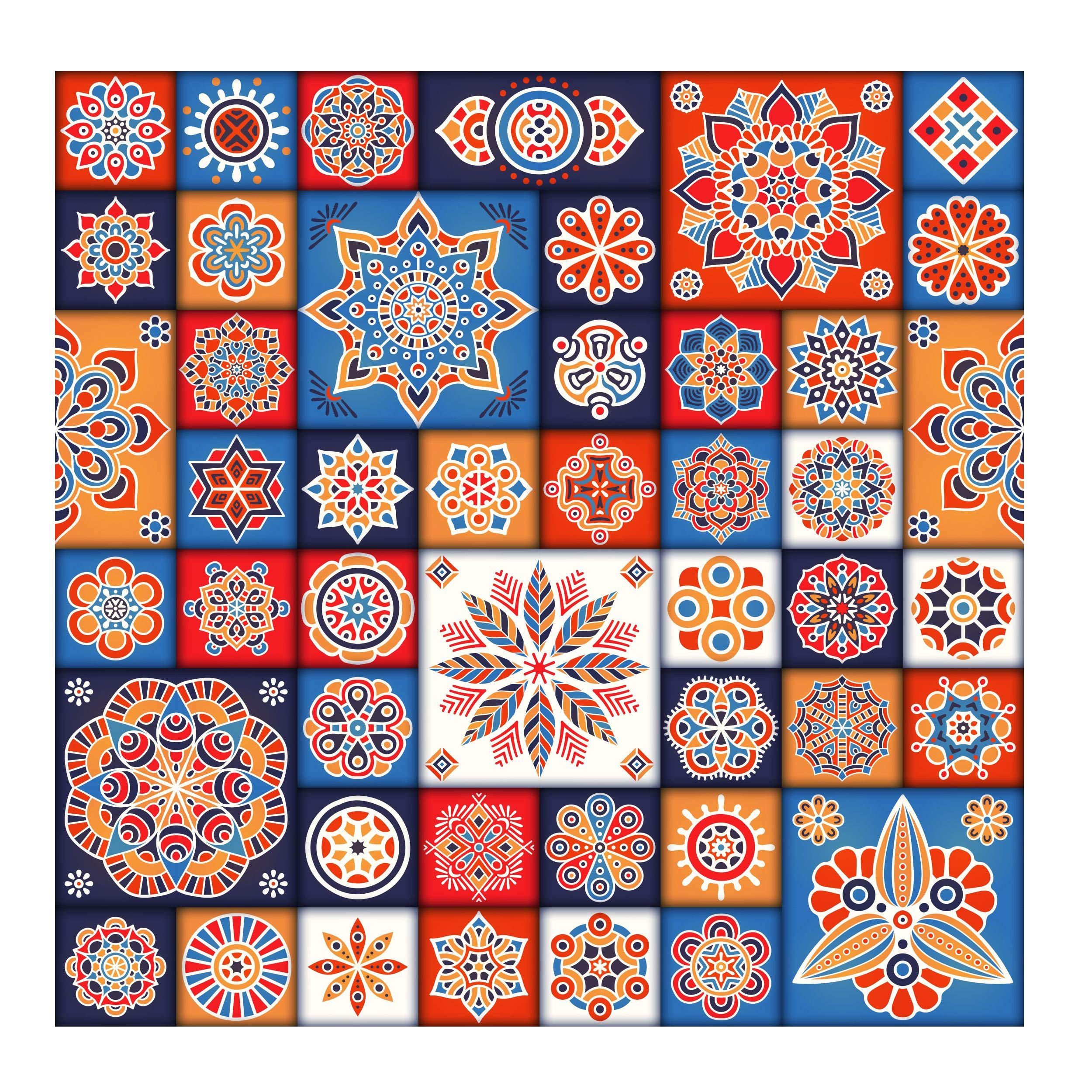ALL YOUR DESIGN Wallpaper Mandala Tile Pattern Decorative Oil Proof Wall Sticker, Wall Poster, PVC Vinyl Self Adhesive for Bedroom, Living Room, Hall, Play Room, Garden Home Decoration Stickers. (B08HVB3H13) Amazon Price History, Amazon Price Tracker