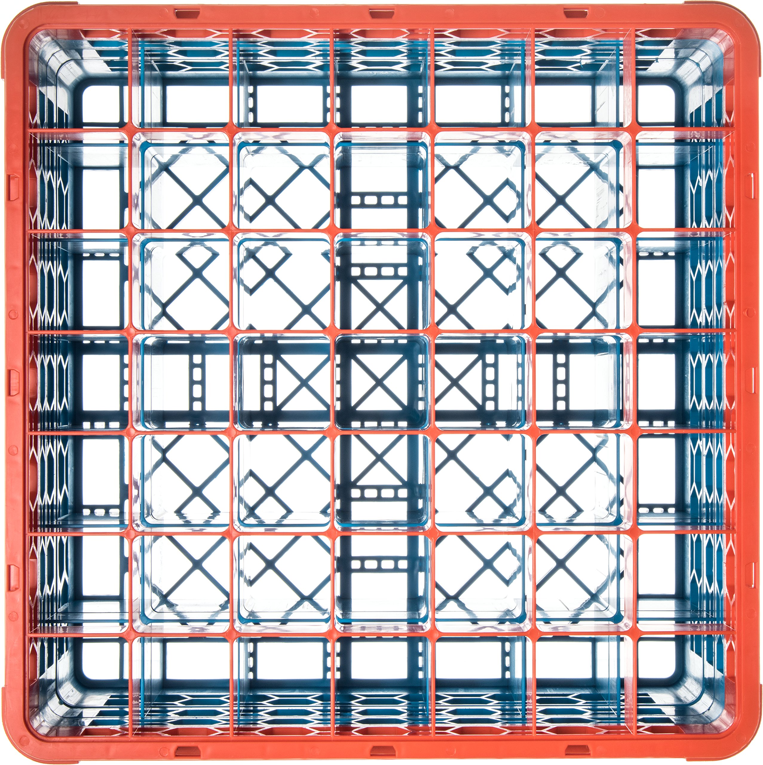 CFS RG49-3C412 OptiClean 49 Compartment Glass Rack with 3 Extenders, 8.72