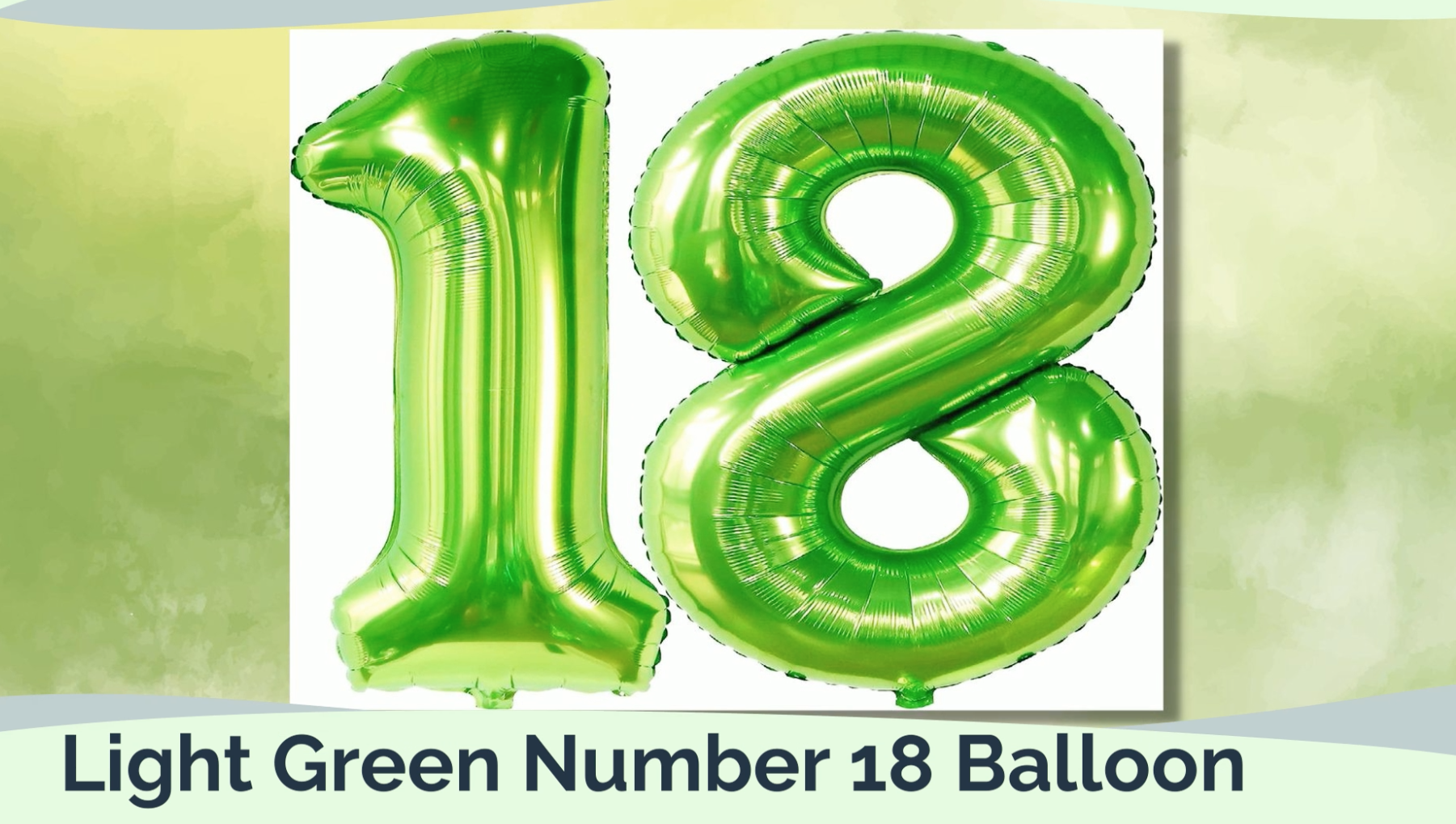 Amazon.com: KatchOn, Light Green Neon Number 18 Balloon - 40 Inch